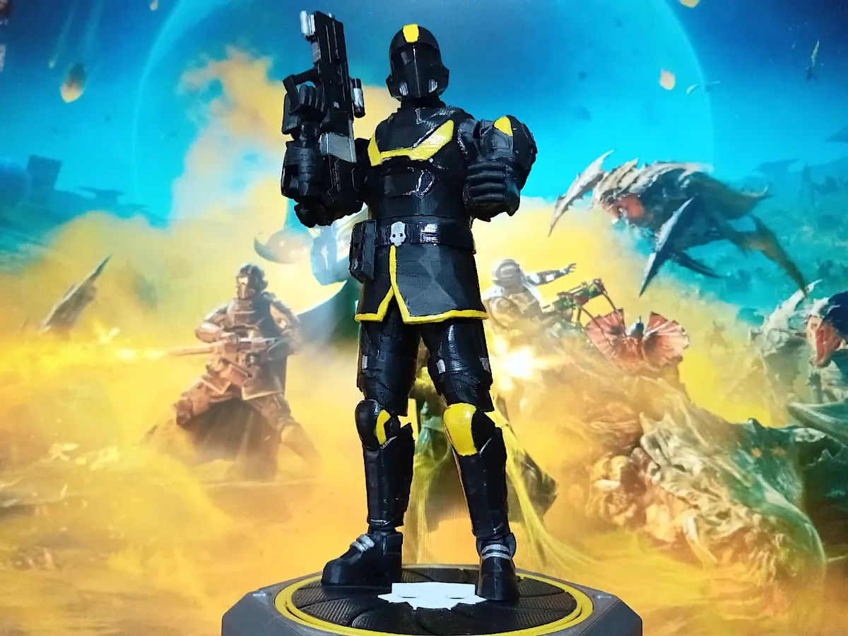 dummy 13 helldivers on a kit card