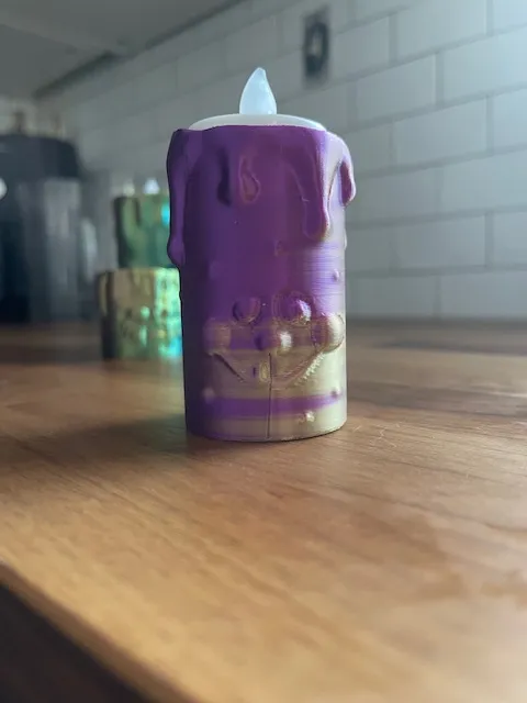 Melted Faces Candle tealight holder, photo 2 of 4 - Melted Faces Candle tealight holder Household