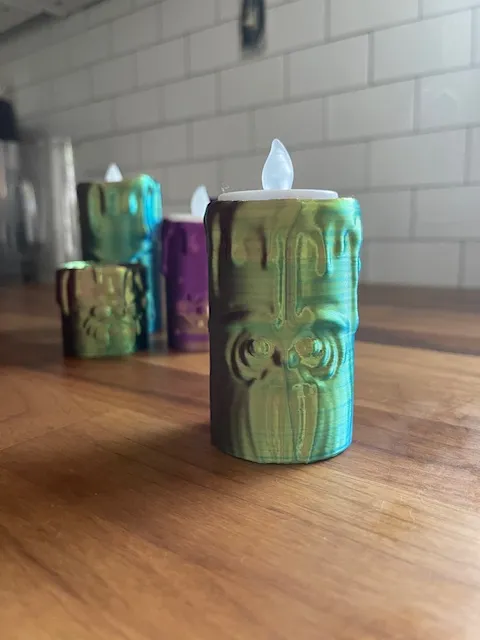 Melted Faces Candle tealight holder, photo 4 of 4 - Melted Faces Candle tealight holder Household