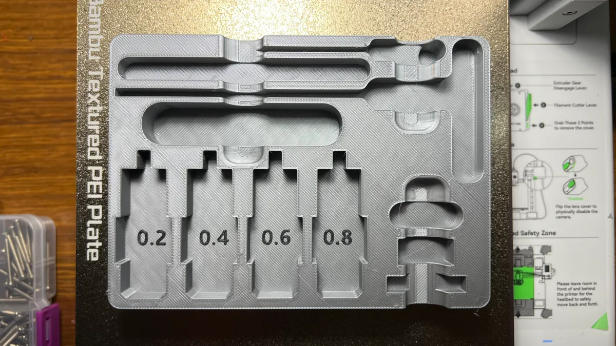 V2 Accessories Tray for A1 Mini - 4 Nozzles, photo 3 of 4 - V2 Accessories Tray for A1 Mini - 4 Nozzles Tools