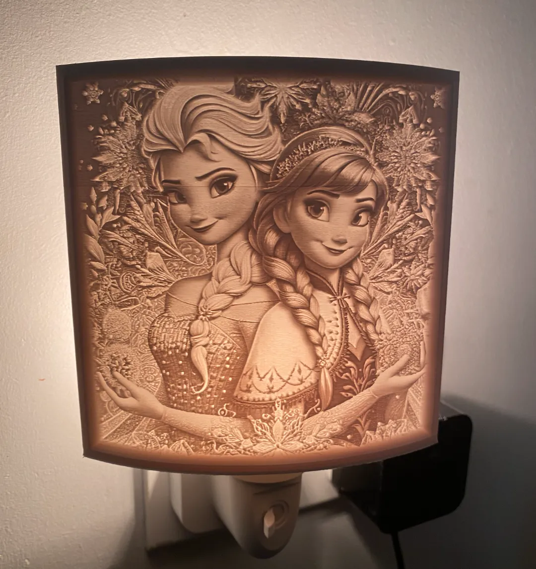 frozen anna & elsa night light - Night Lights & Moon Lamps, in stock in India
