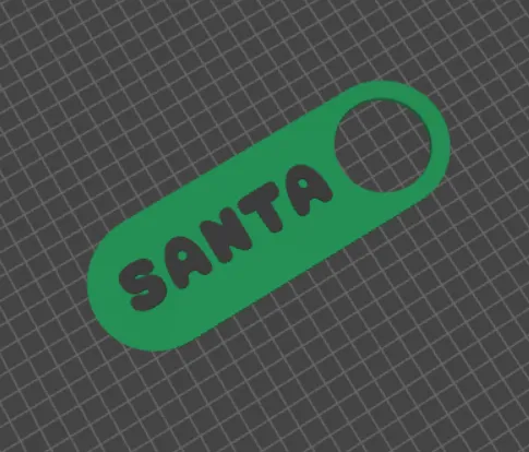 Santa Magic Key Tag, photo 3 of 3 - Santa Magic Key Tag Jewellery & Accessories