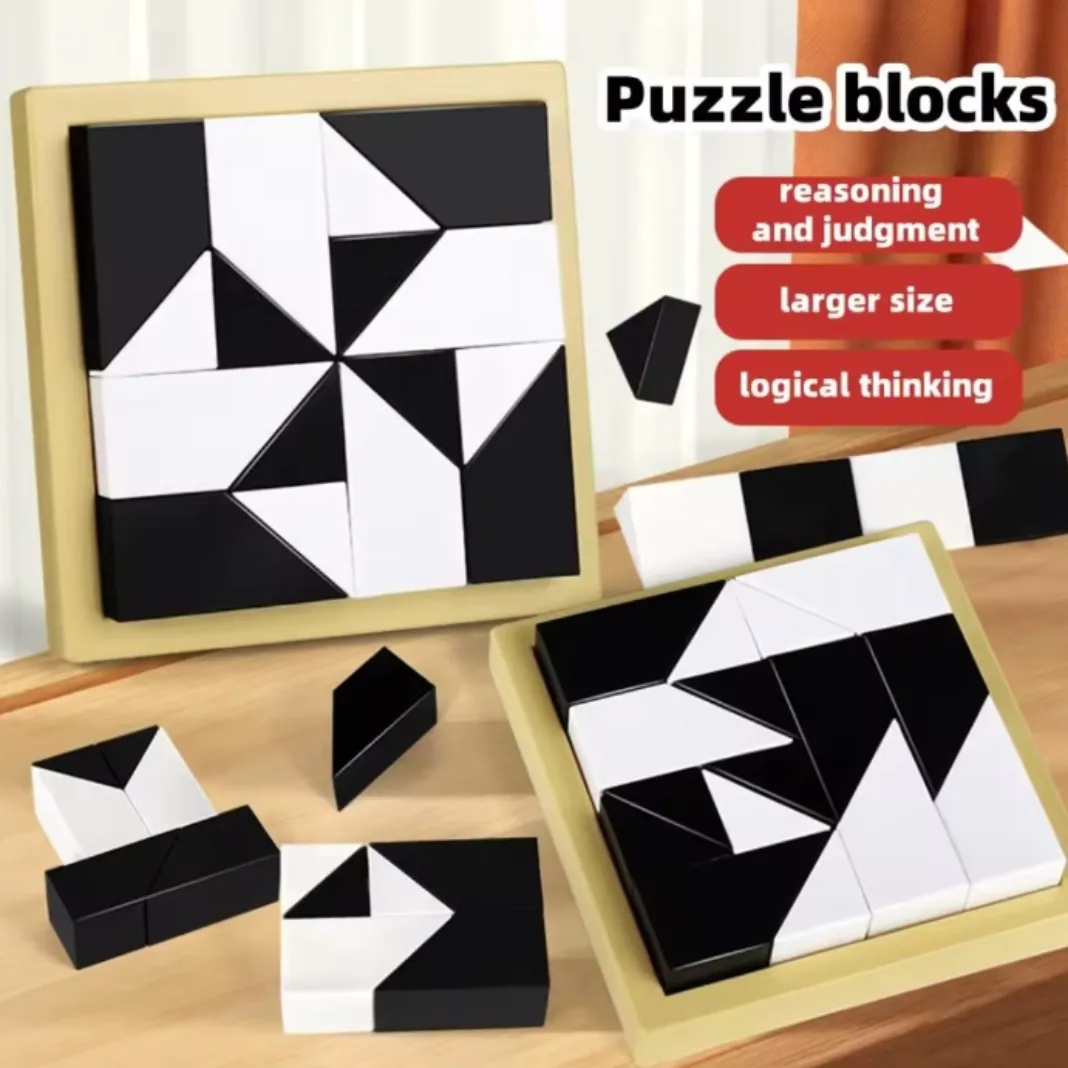 Black and White Blocks Puzzle Game - Puzzles, in stock in India