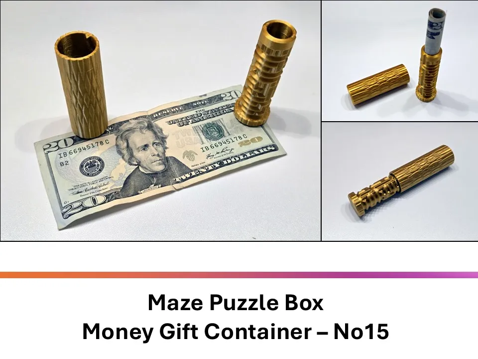 Maze Puzzle Box Money Gift Container, No15 - Decor, in stock in India