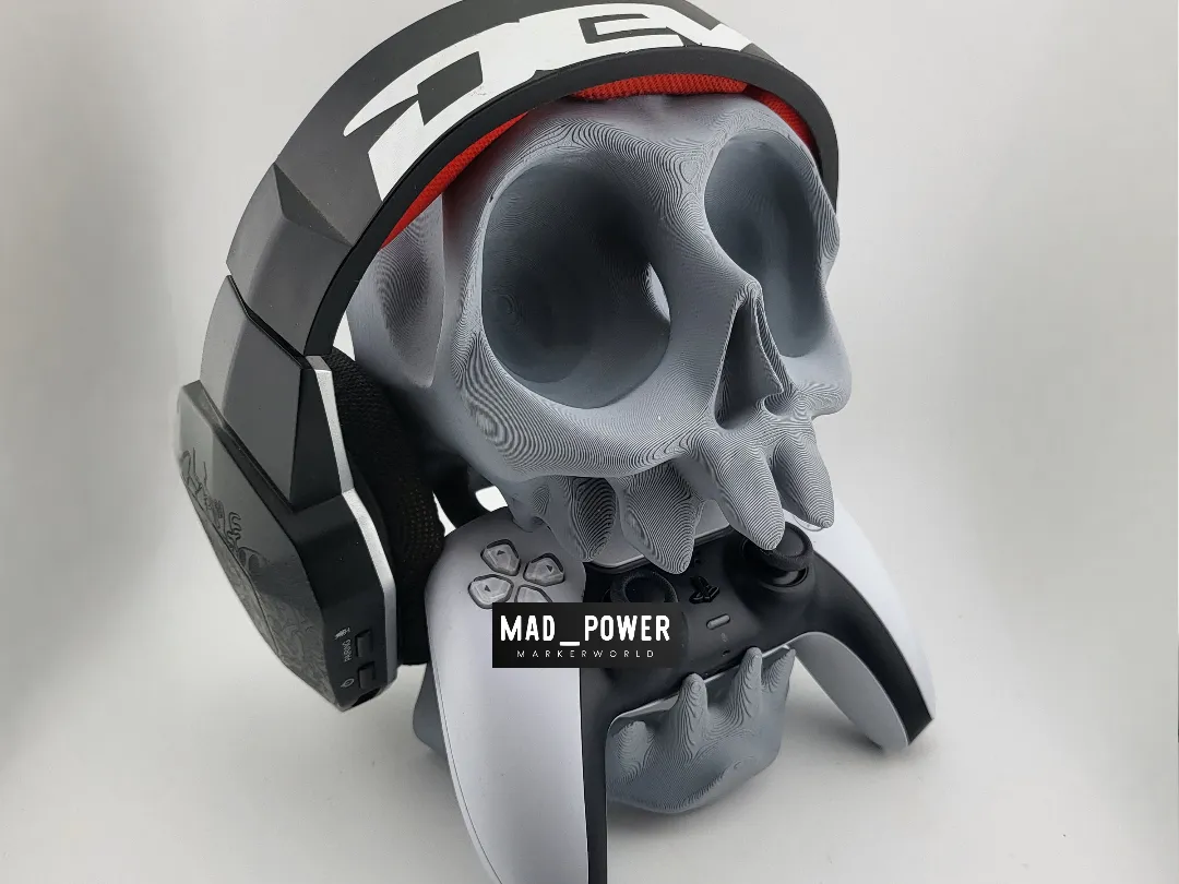 Stand controller ps5 ps4 wall desk headphone skull - Wall Headphone Hooks, in stock