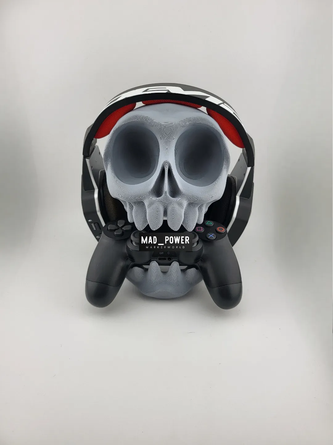 Stand controller ps5 ps4 wall desk headphone skull, photo 2 of 4 - Stand controller ps5 ps4 wall desk headphone skull Mobile & Device Accessories