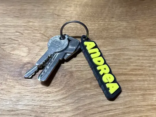 Personalized keychain with name