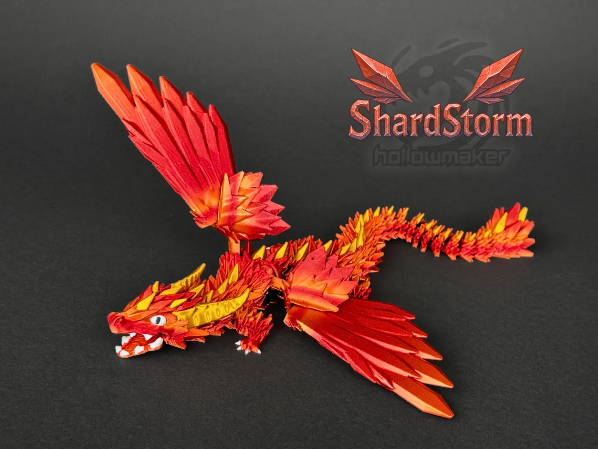 Winged Articulated Crystal Dragon
