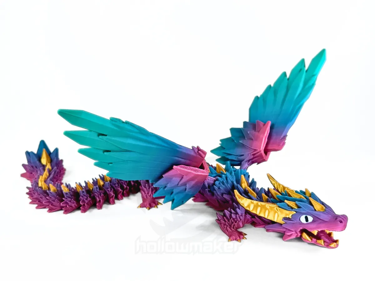 Winged Articulated Crystal Dragon, photo 4 of 4 - Winged Articulated Crystal Dragon Fidget & Sensory Toys