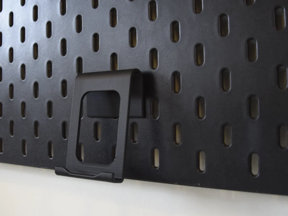 IKEA Skadis Pegboard Phone Holder