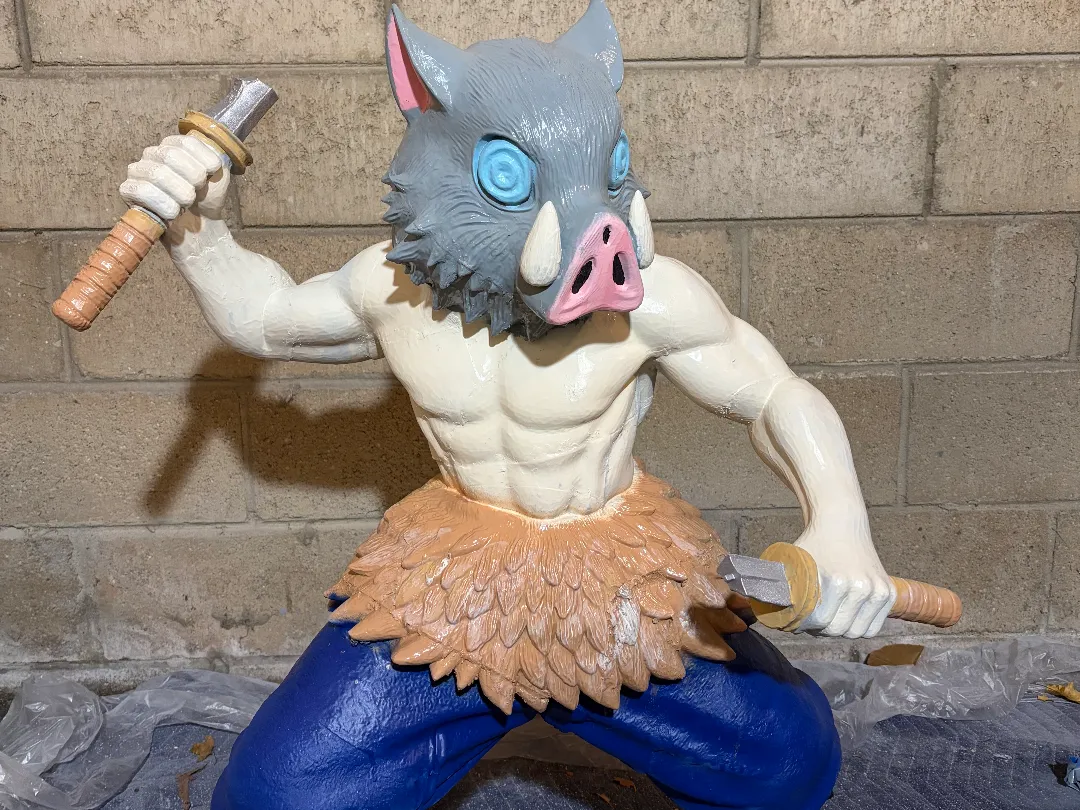 Inosuke Hashibira Demon Slayer - Anime- 2.5ft tall