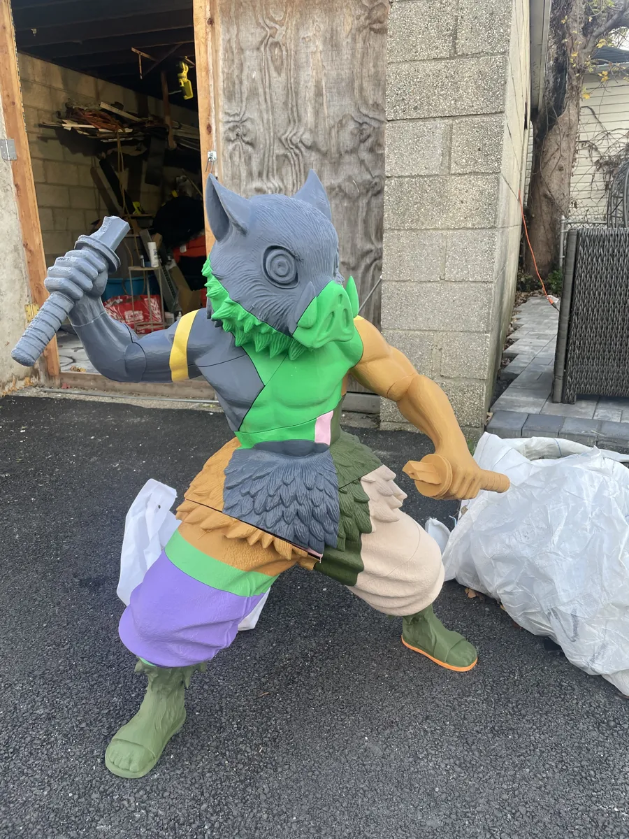 Inosuke Hashibira Demon Slayer - Anime- 2.5ft tall, photo 3 of 4 - Inosuke Hashibira Demon Slayer - Anime- 2.5ft tall Figurines & Collectibles