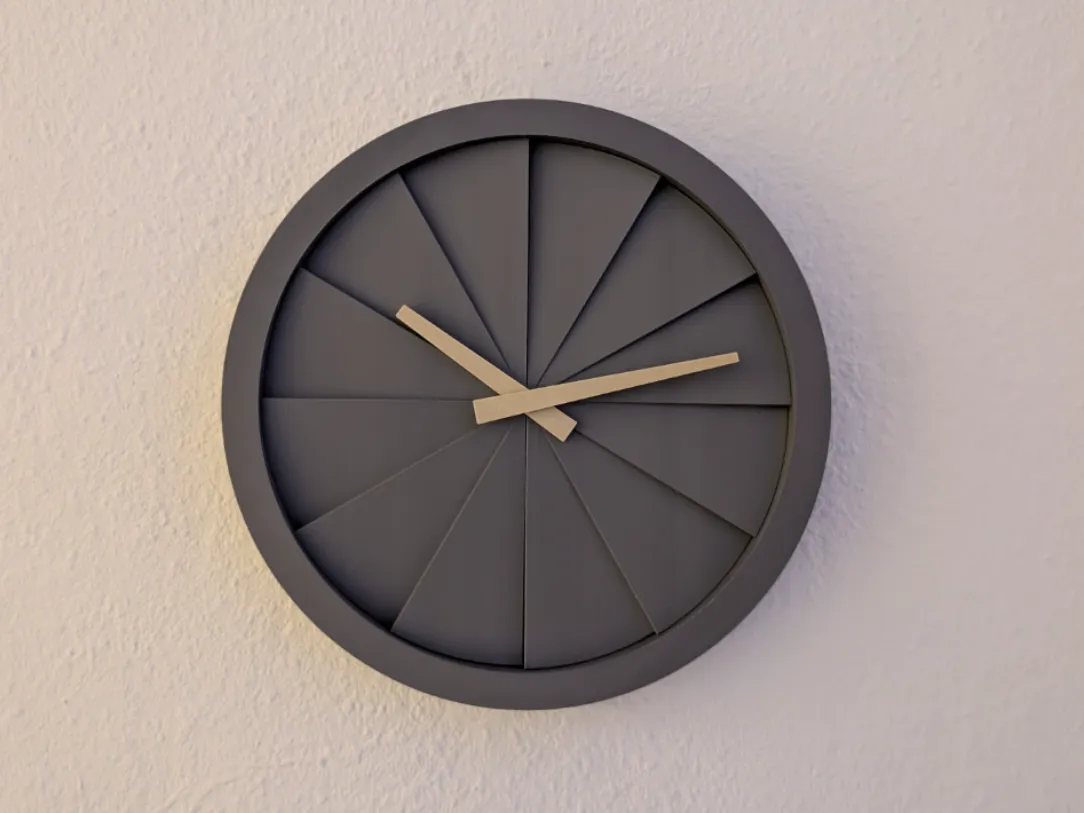 Design Clock - Sunburst
