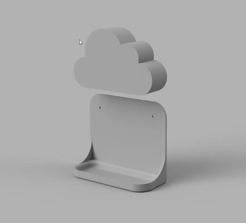 Magnetic key holder - cloud, photo 3 of 3 - Magnetic key holder - cloud Storage & Organisation