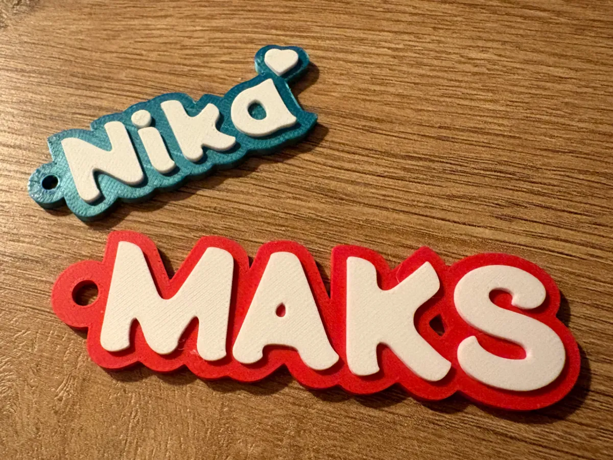 Customizable Name Tag pendant