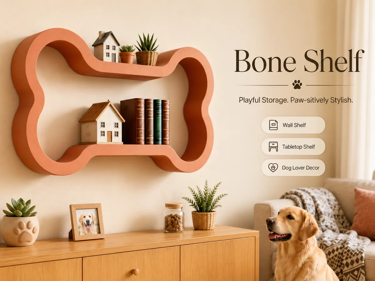 Dog Bone Shelf, Tabletop & Wall Decor