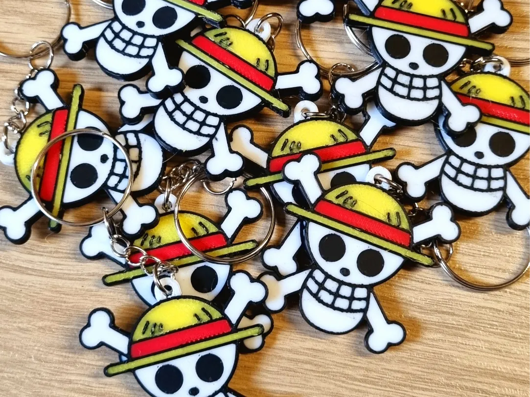 Straw Hat from One Piece Keychain
