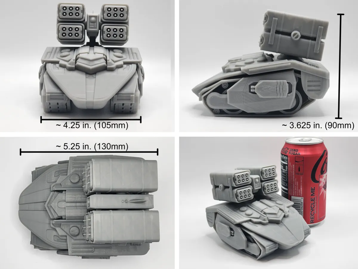 X-21 "Devastator" Wargaming Tank, photo 3 of 4 - Sci-fi & Space Miniatures, vehicle