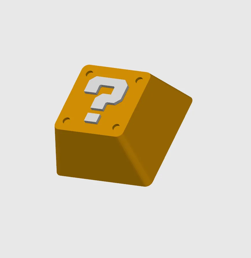 Mario Question Block Keycap, photo 4 of 4 - Mario Question Block Keycap Mobile & Device Accessories