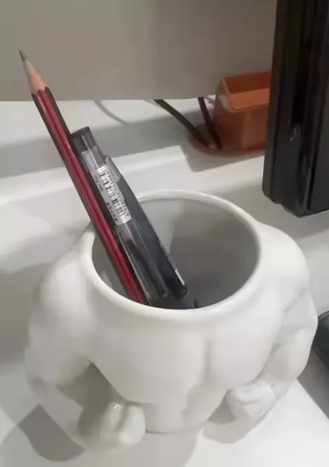 Creative Cute Funny PEN HOLDER muscular man muscle, photo 2 of 4 - Creative Cute Funny PEN HOLDER muscular man muscle Desk & Office