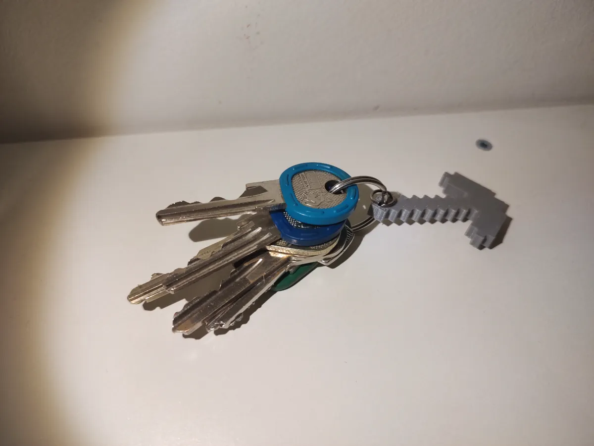 Minecraft pickaxe keychain - Fashion Accessories, in stock in India
