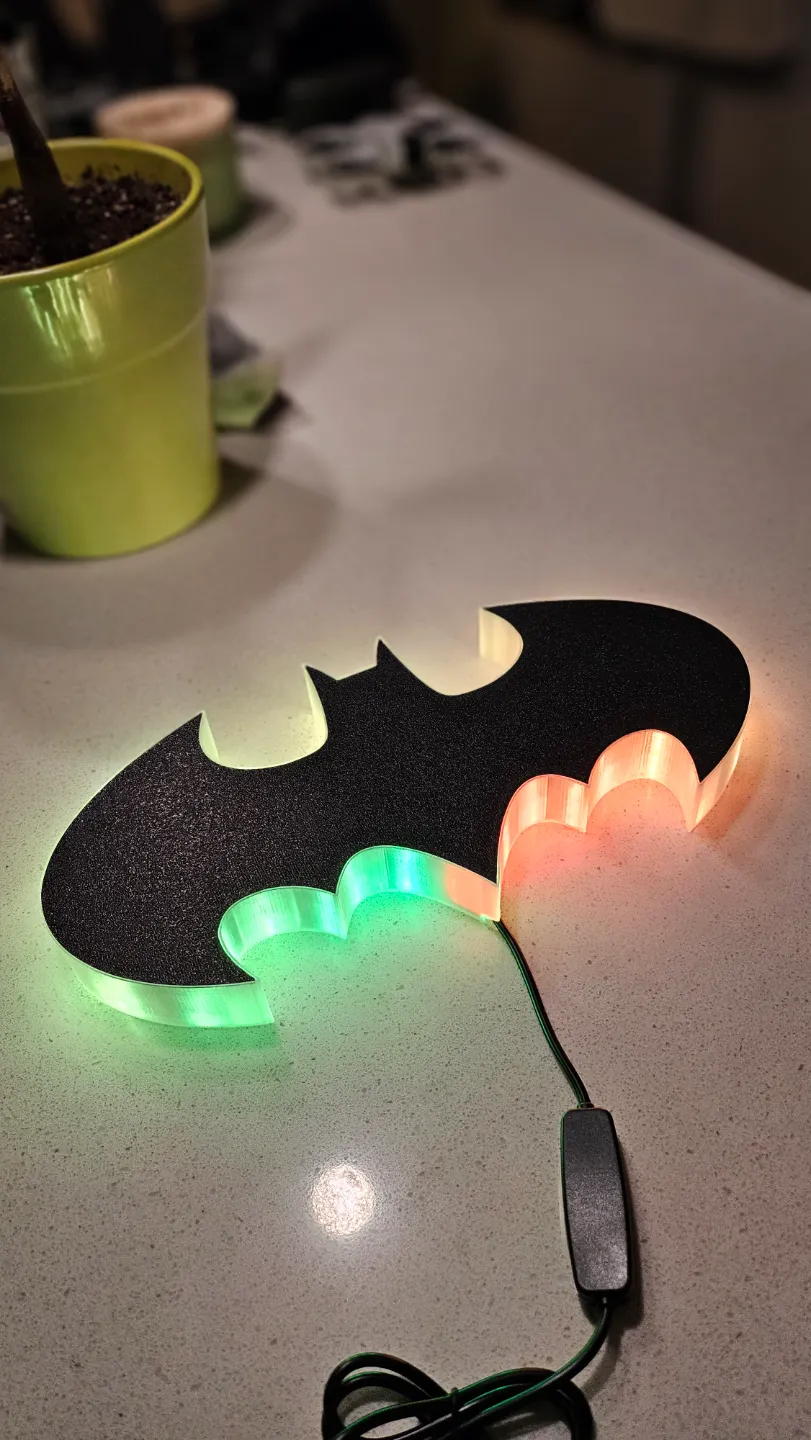 Tim Burton's1989 Batman LED Lightbox, photo 4 of 4 - Tim Burton's1989 Batman LED Lightbox Art