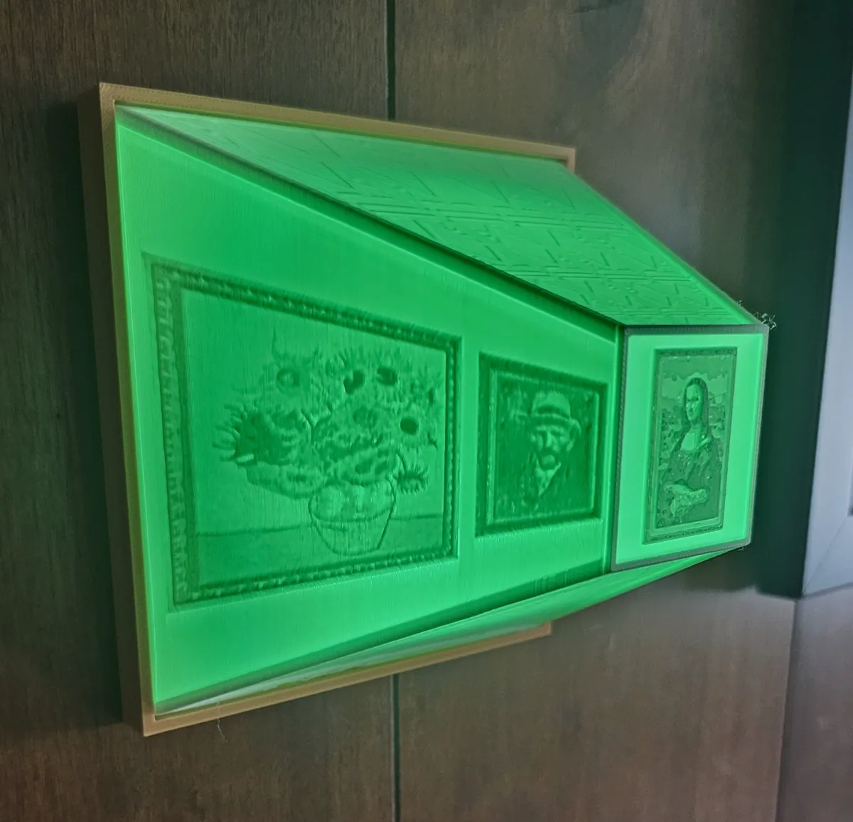 3D Art Gallery Illusion Lithophane Lamp, photo 2 of 4 - 3D Art Gallery Illusion Lithophane Lamp Household