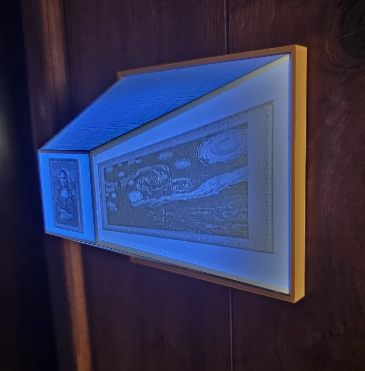 3D Art Gallery Illusion Lithophane Lamp, photo 3 of 4 - 3D Art Gallery Illusion Lithophane Lamp Household