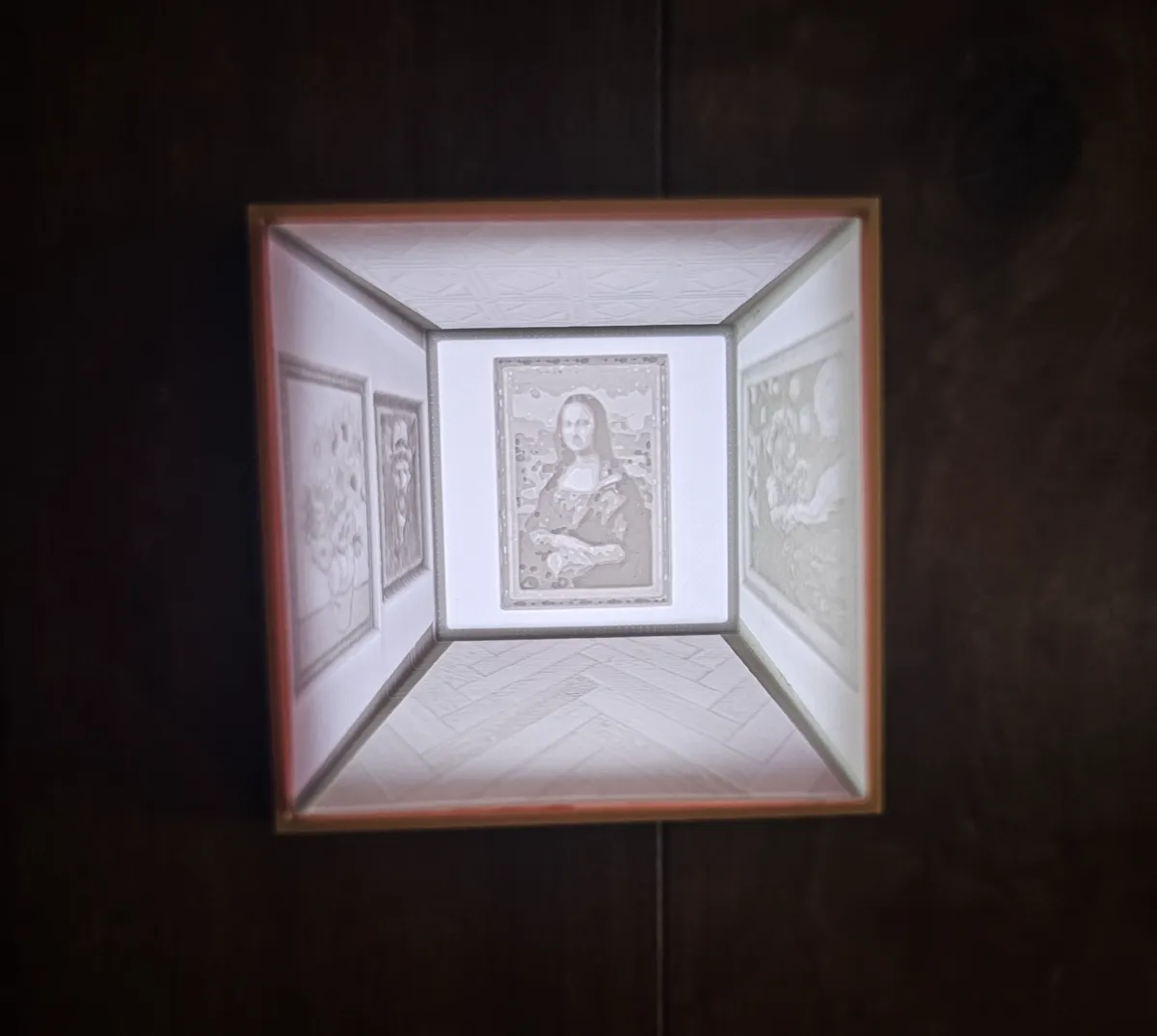 3D Art Gallery Illusion Lithophane Lamp, photo 4 of 4 - 3D Art Gallery Illusion Lithophane Lamp Household