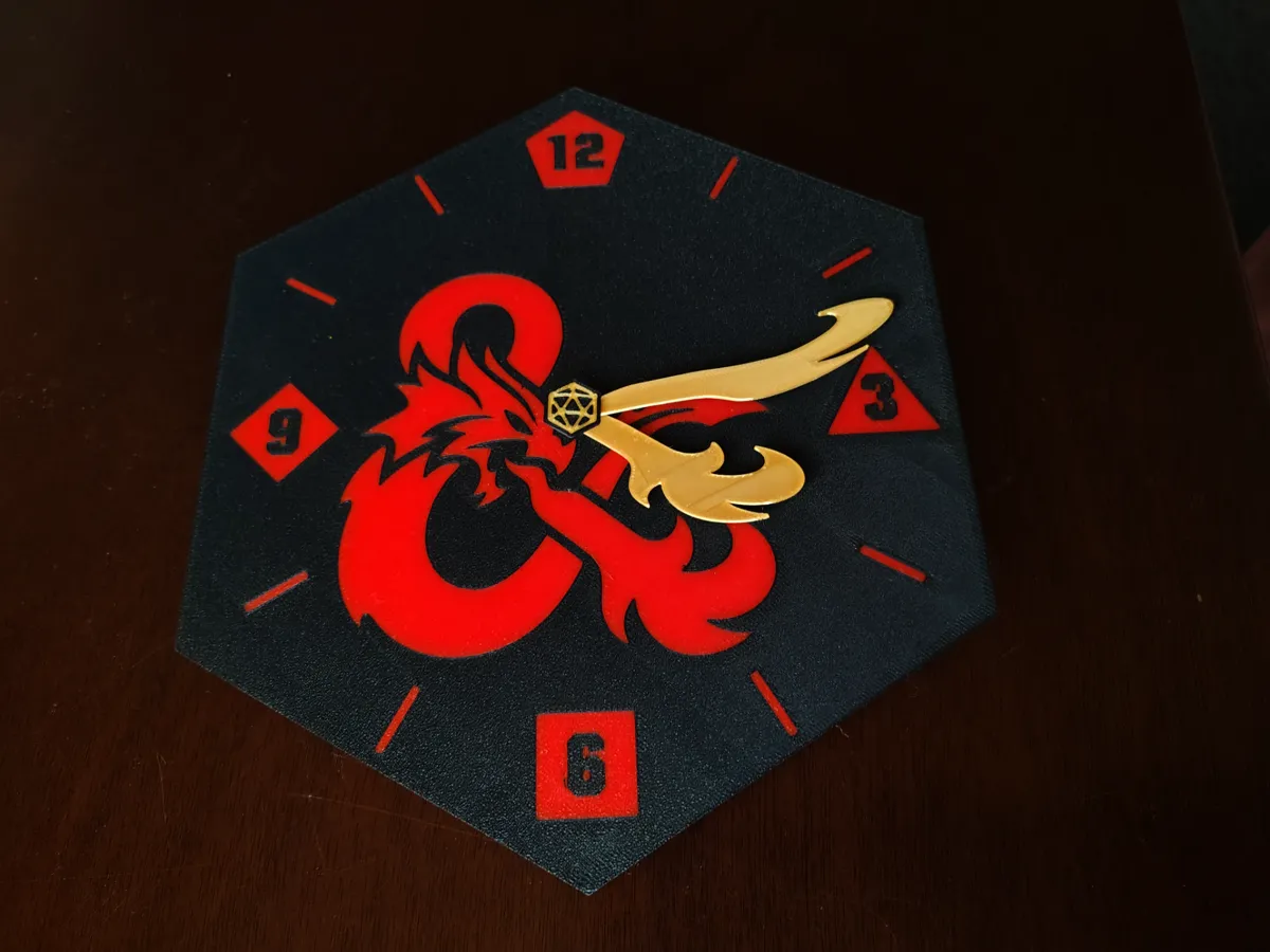 DnD Clock, photo 2 of 2 - DnD Clock Board Games & Tabletop