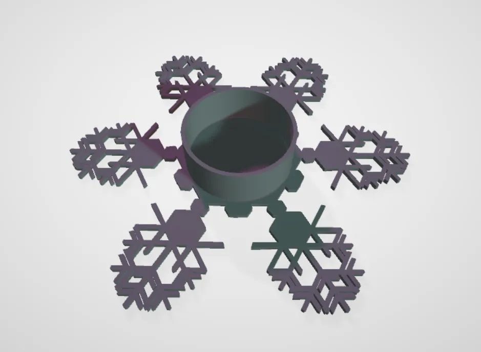 Set of 8 Snowflake Tealight Candle Holders, photo 3 of 4 - Set of 8 Snowflake Tealight Candle Holders Home Decor Items