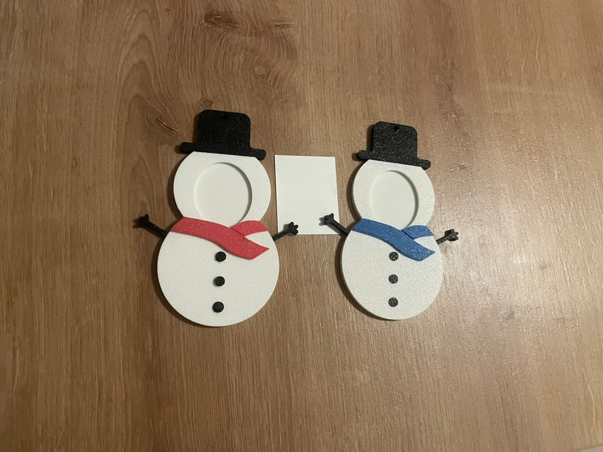 Snowman Christmas Ornament with Frame