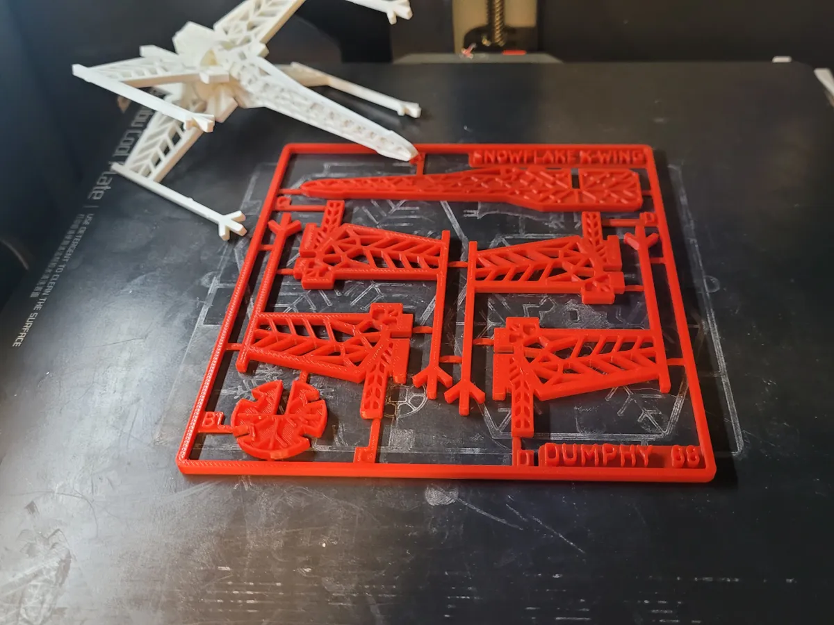 Card X-Wing Snowflake Ornament - Star Wars Figures, in stock