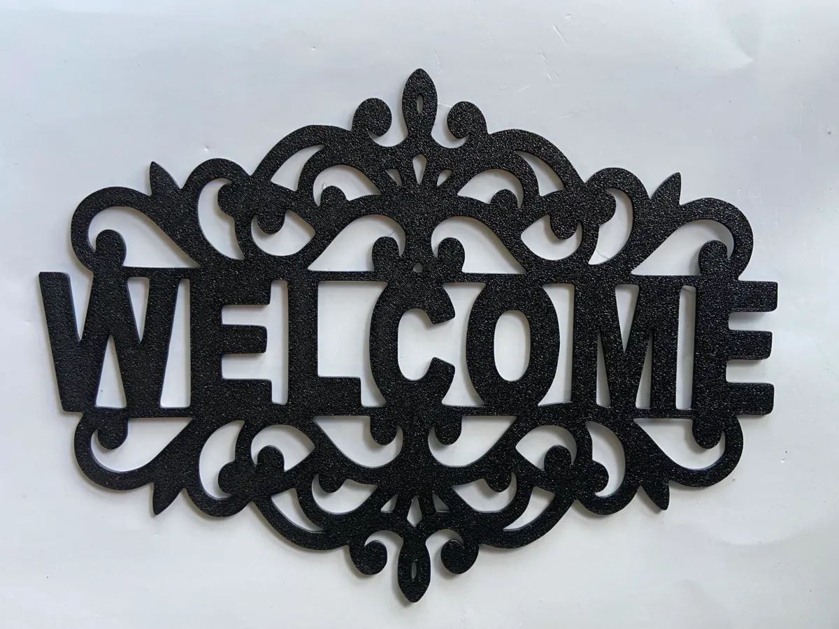 Welcome wall art
