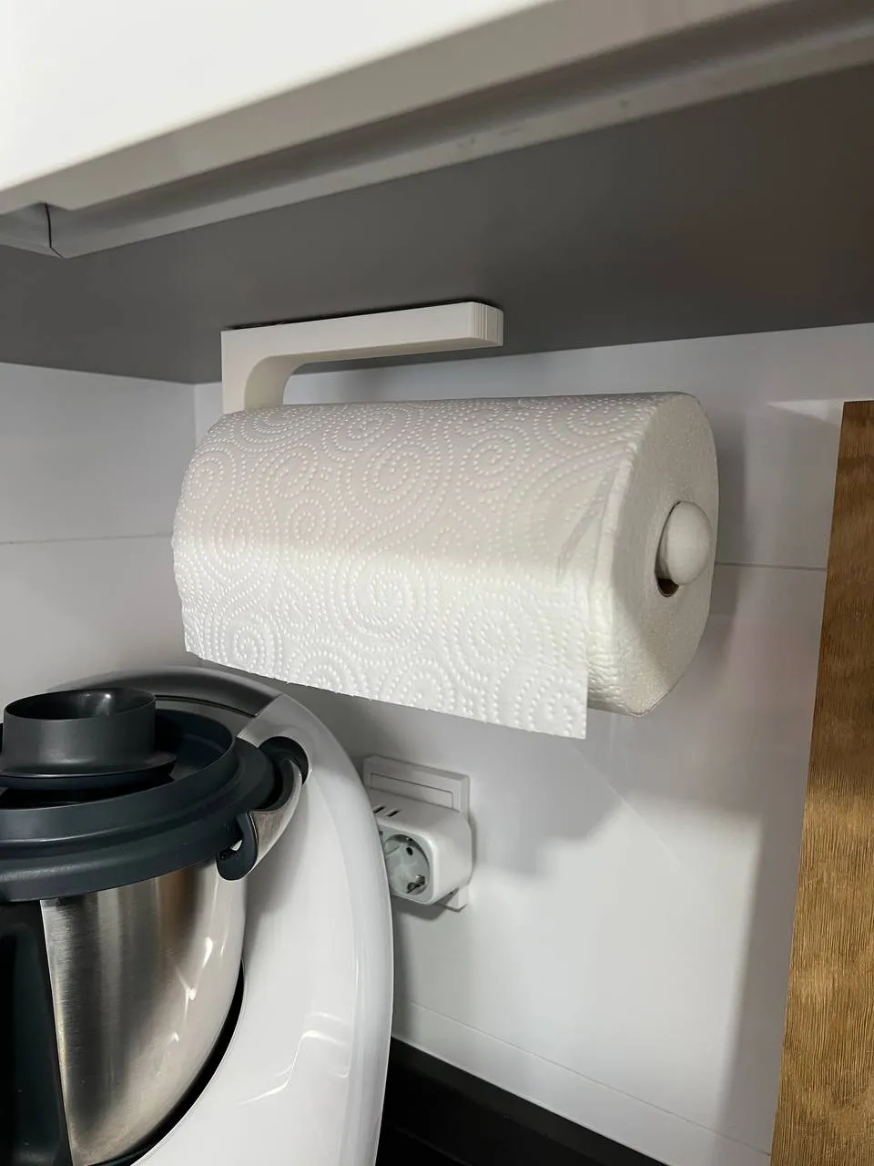 Kitchen Papertowel Roll Holder Under Cabinet, photo 3 of 4 - Kitchen Papertowel Roll Holder Under Cabinet Kitchen & Dining