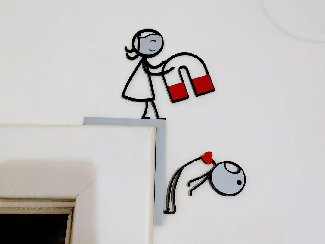 Magnetic love Door Corner Decor