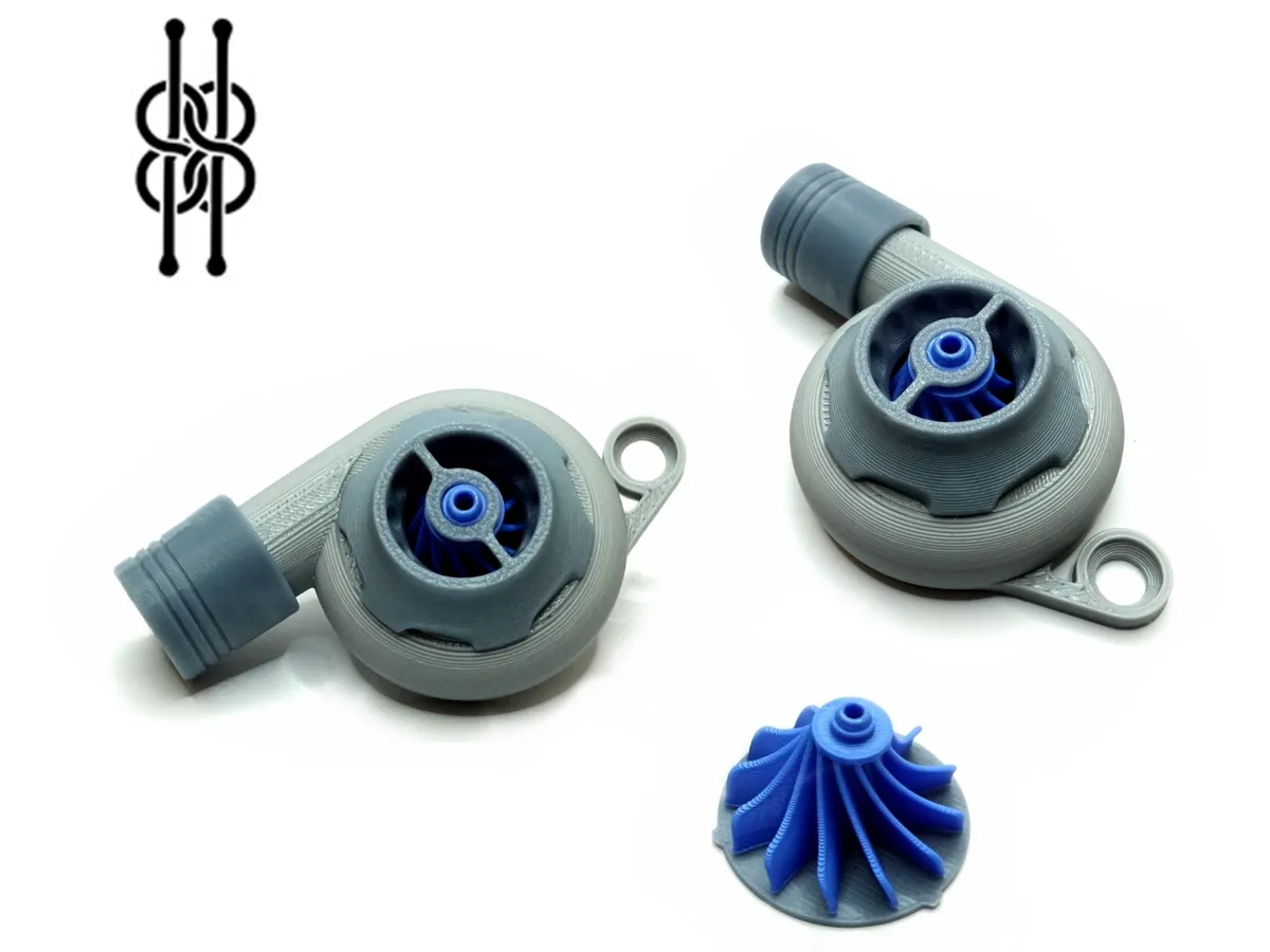 Turbine Keychain v3 - fully no glue
