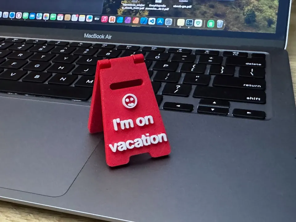 Miniature sign - Vacation