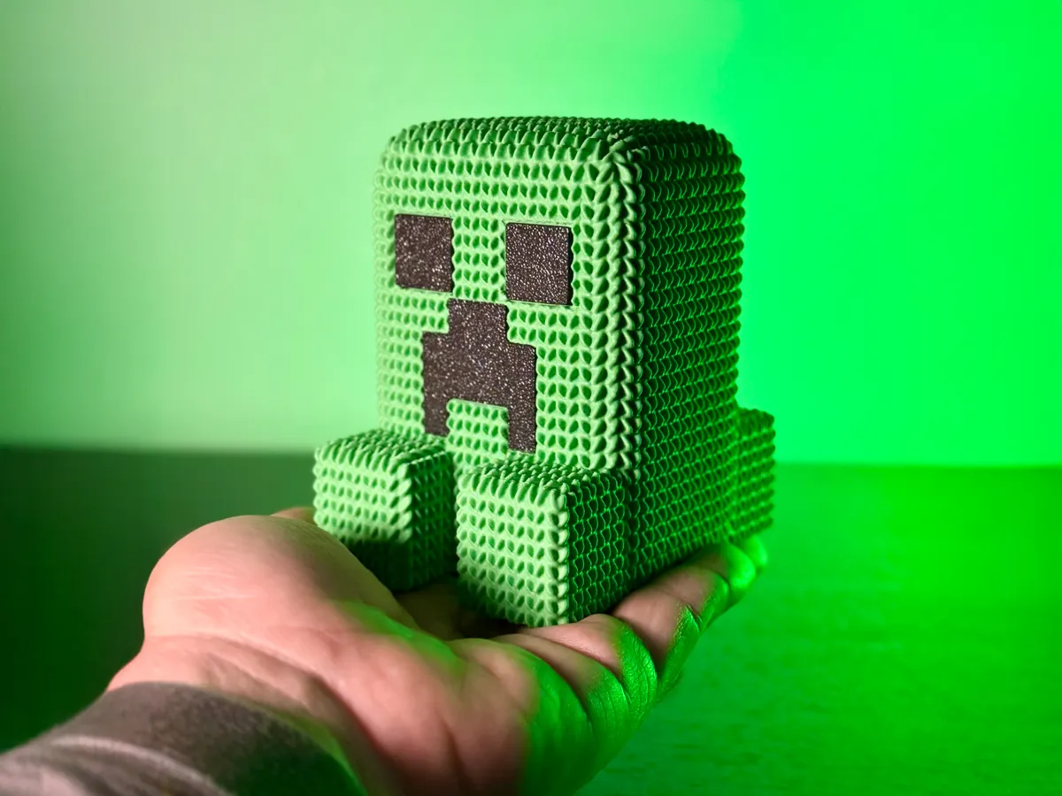 Cute Knitted Minecraft Creeper Required), photo 3 of 4 - Cute Knitted Minecraft Creeper Required) Figurines & Collectibles