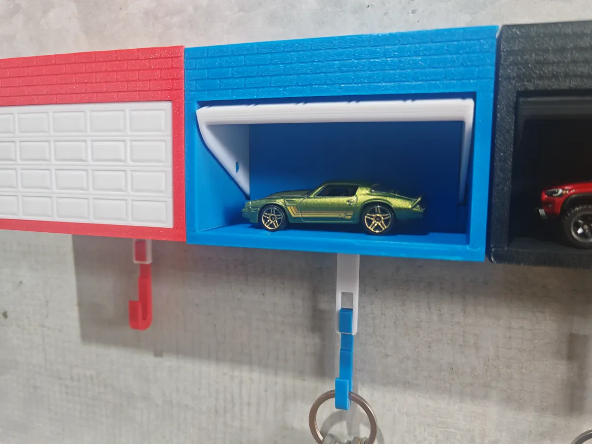 Car Garage Key Holder with Opening Door, photo 3 of 4 - Car Garage Key Holder with Opening Door Storage & Organisation