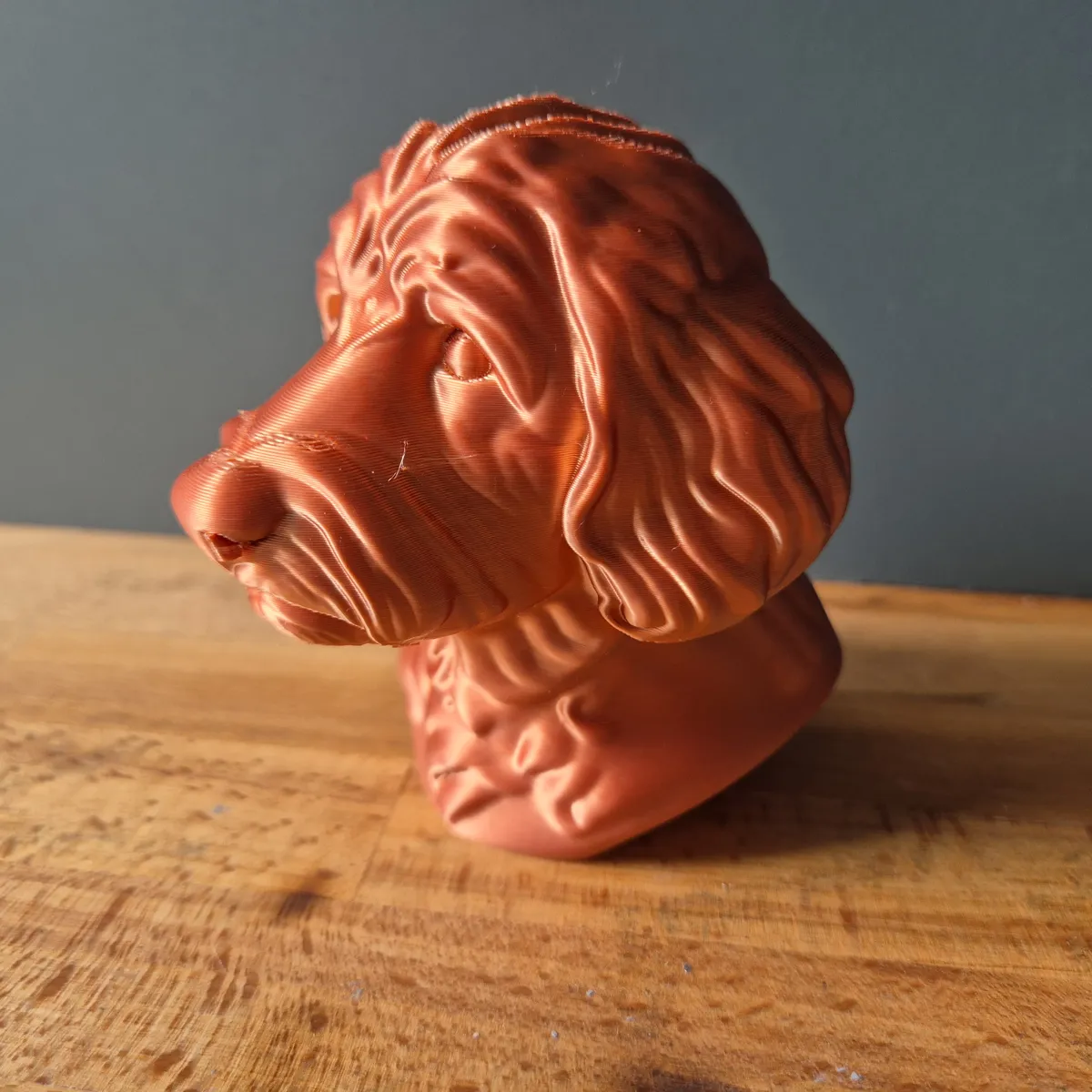 Golden Doodle Bust, Realistic Dog Sculpture, photo 2 of 3 - Golden Doodle Bust, Realistic Dog Sculpture Home Decor Items