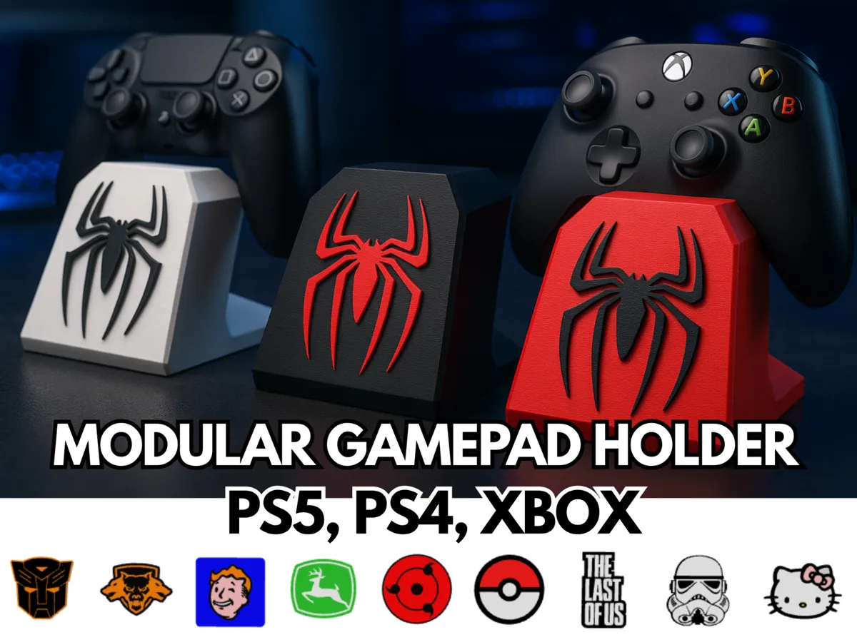 Customizable Controller Stand, PS5/Xbox/Switch Pro