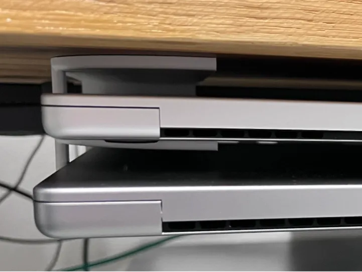 Under desk laptop holder for 2 Laptops