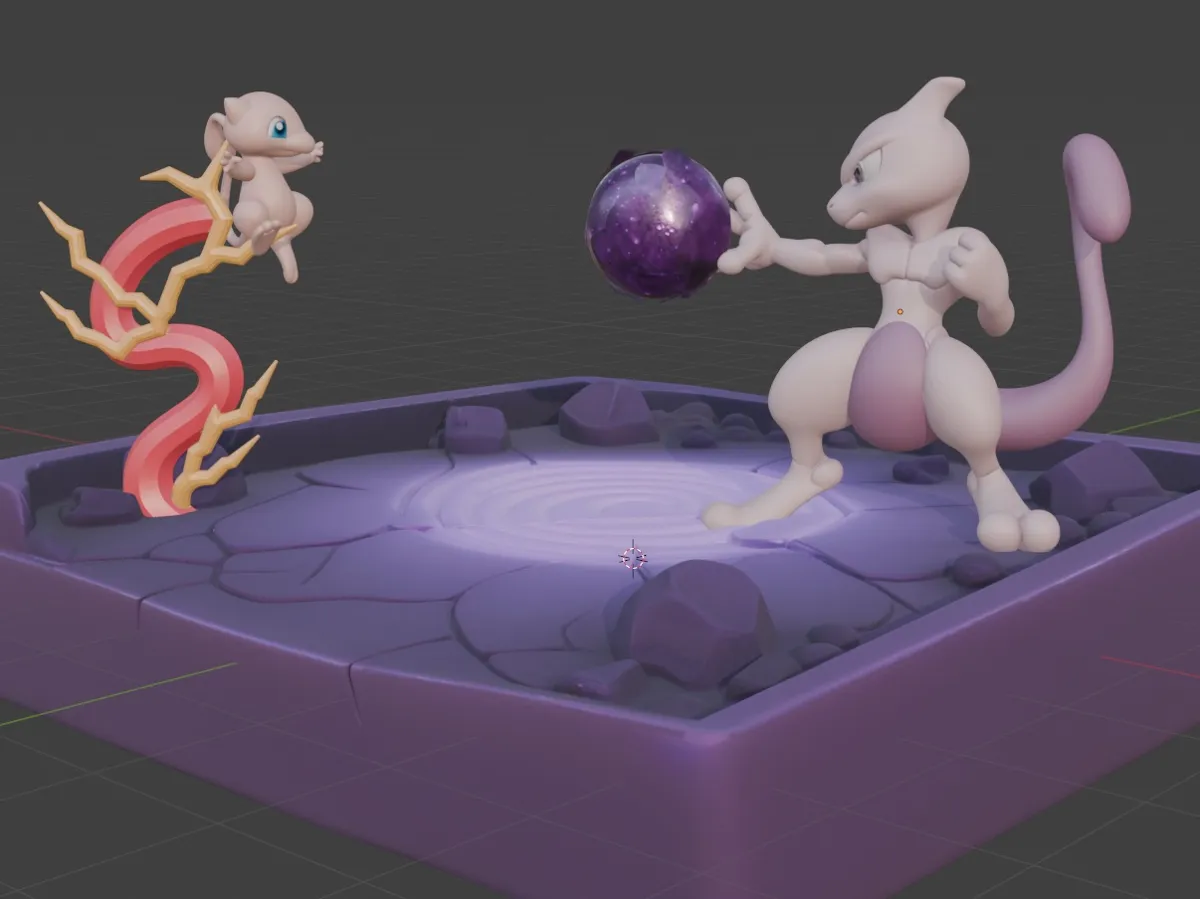 Mew & Mewtwo