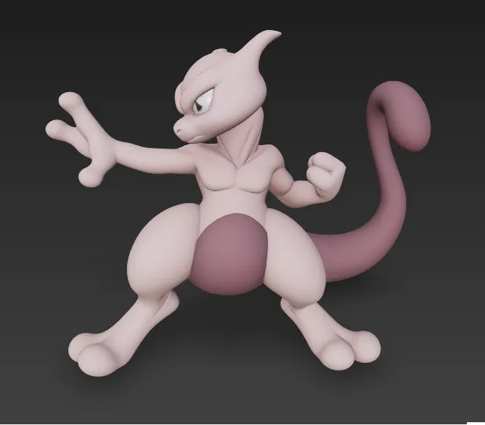 Mew & Mewtwo, photo 3 of 4 - Mew & Mewtwo Figurines & Collectibles