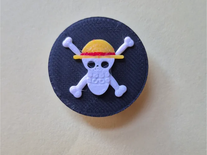 One Piece jolly roger croc charm