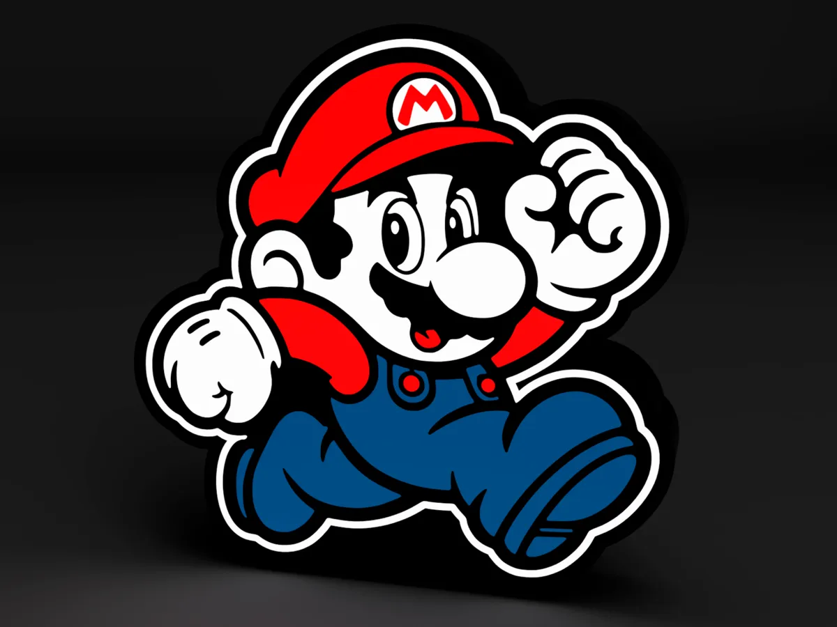 Mario Ligthbox | LED Lamp (only 4 colors)