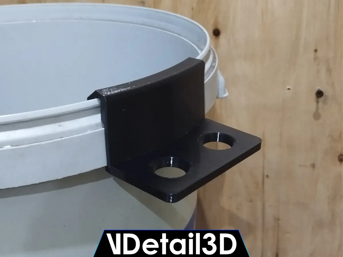 Brush Holder for Construction Bucket