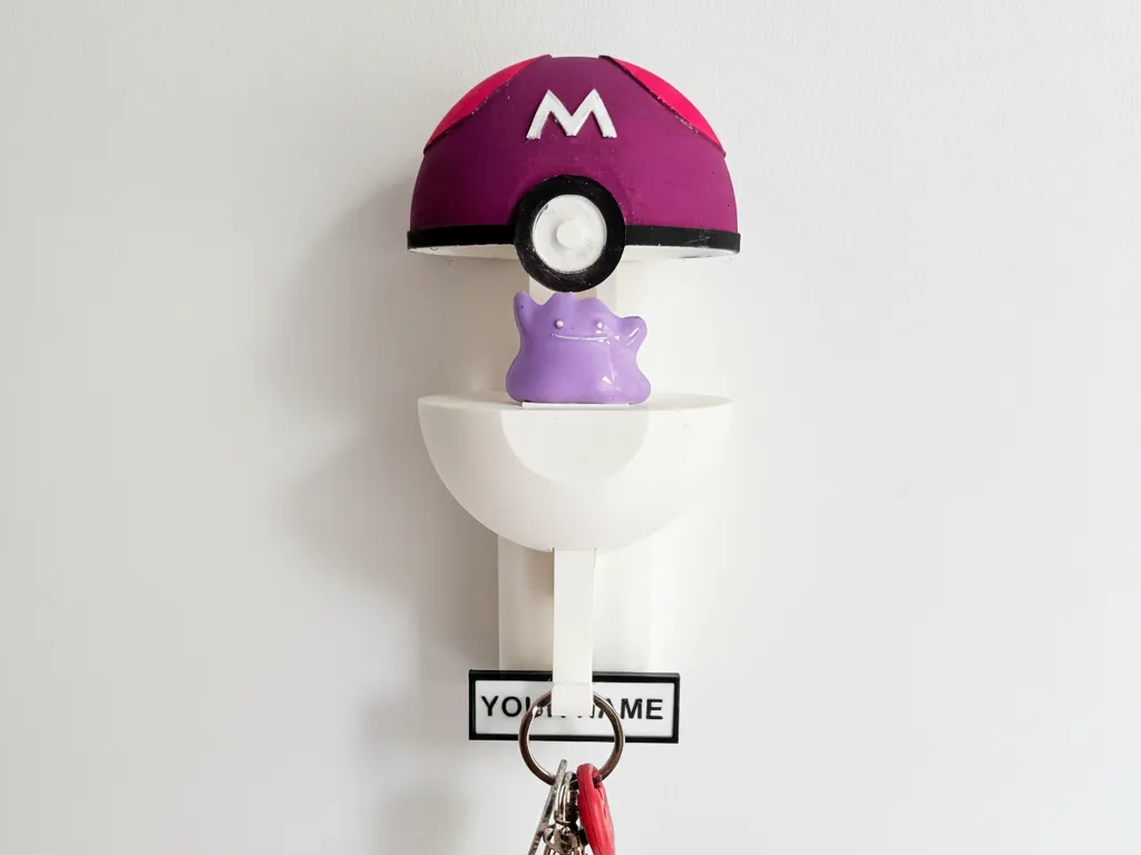 Ditto Pokemon Key Hager WalL Mount for Key - Pokeballs, in stock