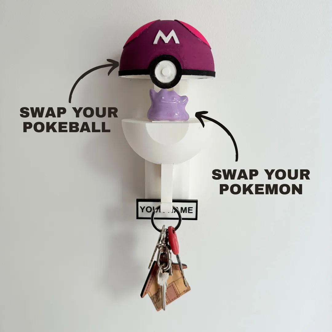 Ditto Pokemon Key Hager WalL Mount for Key, photo 2 of 4 - Ditto Pokemon Key Hager WalL Mount for Key Figurines & Collectibles